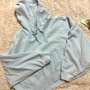 All in Motion Rib Hoodie Blue